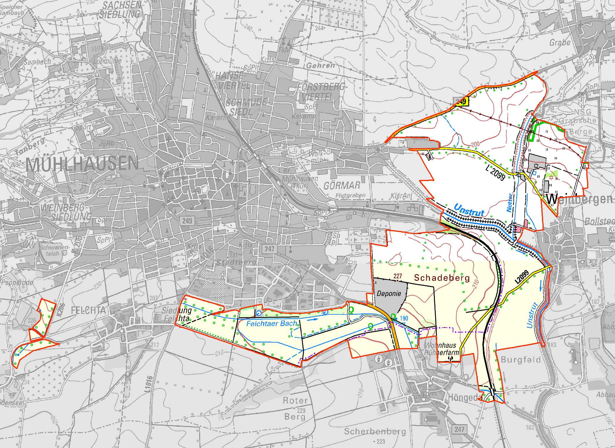 Projektdaten MühlhausenSüd Landentwicklung Online Thüringen