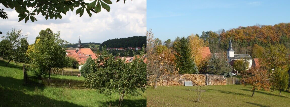 Dörfer in Landschaft